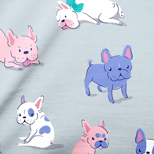 Vista 2 de Nite Nite Munki Munki Conjunto de pijama clásico de manga corta para mujer