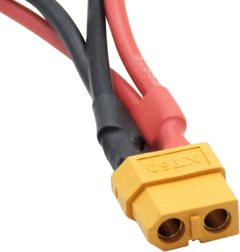 Vista 2 de Cable corto del conector de batería paralelo XT60 3.9", enchufe del adaptador del divisor en Y