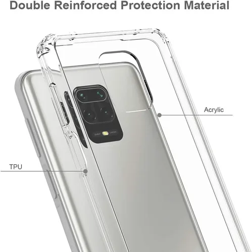Vista 8 de CHUANG Funda para teléfono Xiaomi Redmi Note 9S / Note 9 Pro/Note 9 Pro Max, fundas laterales de silicona y carcasa trasera de policarbonato duro