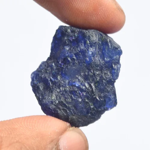 Vista 4 de Zafiro azul crudo raro de 4600 quilates sin cortar zafiro crudo natural cristal curativo gema suelta Piedra preciosa azul