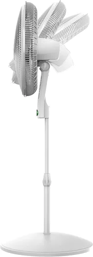 Vista 12 de Lasko EcoQuiet - Ventilador de pedestal oscilante con motor silencioso de corriente continua, 12 velocidades, temporizador de 8 horas, altura
