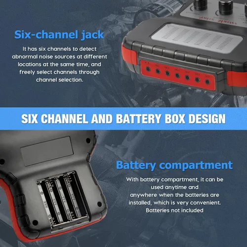 Vista 7 de Sistema de chasis orejas estetoscopio electrónico para el ruido del motor
