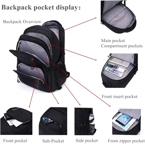 Vista 3 de EKUIZAI Bolsas de carretilla de color sólido Mochila para niños de escuela secundaria, escuela primaria, mochila rodante al aire libre, Gris