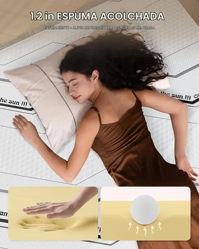Vista 4 de Tencity - Cama de aire de inflado rápido, silenciosa y cómoda para invitados en el hogar, campamento, viajes, colchón de aire de lujo con cubierta