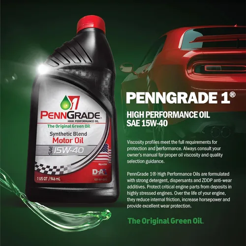 Vista 2 de PENN GRADE 1, 71582, Aceite de alto rendimiento de mezcla sintética SAE 15W-40, tambor de 55 galones