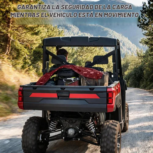 Vista 6 de StarknightMT Malla de Carga UTV - StarknightMT Malla Universal de Cama UTV con Correas Ajustables Compatible con Polaris Ranger General Can-am