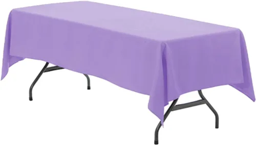 Vista 39 de Your Chair Covers - Mantel rectangular de poliéster sin costuras de alta calidad de 60 pulgadas de ancho x 102 pulgadas de largo - Negro - Mantel