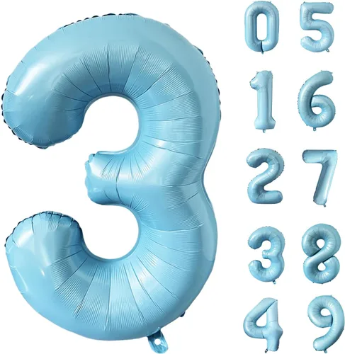 Vista 145 de Globos gigantes de helio de aluminio de 40 pulgadas, color negro, globos digitales grandes del número 0 para decoración de fiesta de cumpleaños