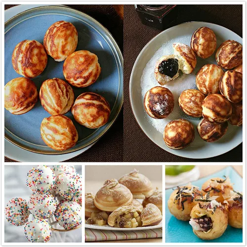 Vista 7 de Health and Home Molde eléctrico japonés Takoyaki pulpo 8 bolas, máquina para hacer paletas con revestimiento antiadherente, postre, fabricante danés