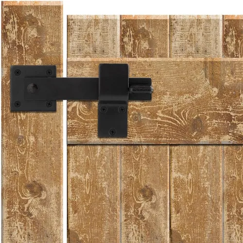 Vista 6 de Pestillo de puerta de valla de 5.5 pulgadas resistente para valla de madera para exteriores, gabinetes, cobertizos, puertas correderas y puerta