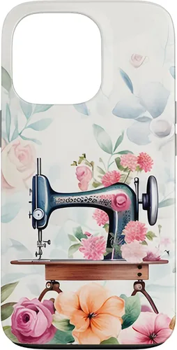 Vista 10 de Funda de costura floral vintage para máquina de coser iPhone 16