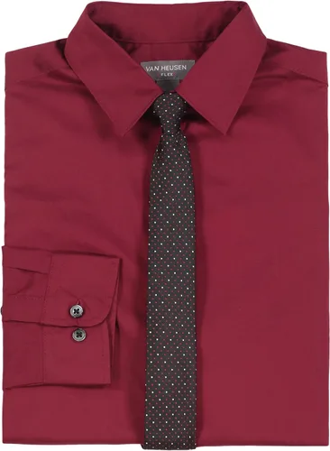 Vista 2 de Van Heusen Conjunto de camisa de vestir y corbata con botones y cuello de manga larga para niños