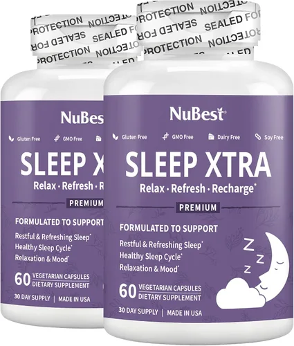 Vista 8 de NuBest Sleep Xtra Apoya un sueño saludable para adultos Vitamina B6, melatonina, ashwagandha, manzanilla, valeriana y más – No forma hábito 60