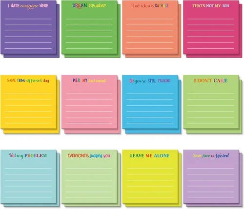 Vista 12 de Yinder 12 notas adhesivas inspiradoras, bonitas notas adhesivas motivacionales, regalos de agradecimiento a los empleados, a granel para profesores