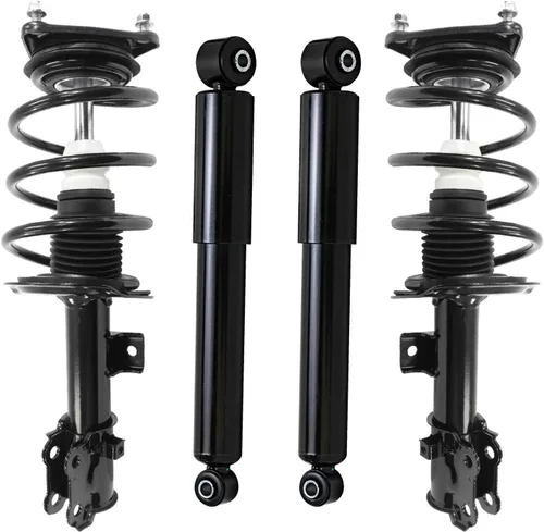 Vista 156 de Detroit Axle - Puntales y Amortiguadores para Chevy Traverse Buick Enclave GMC Acadia Saturn Outlook 2007-2012, 2 puntales delanteros con resorte