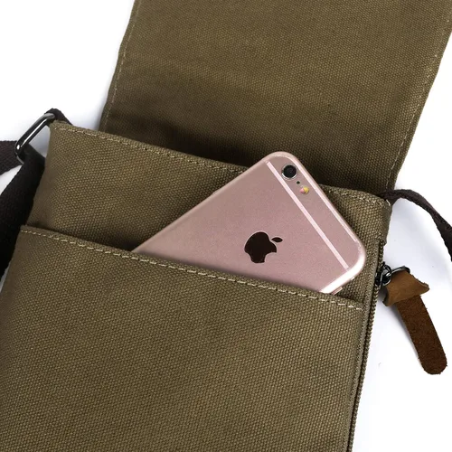 Vista 50 de Sechunk Vintage Canvas Messenger Cross body bag Shoulder bag
