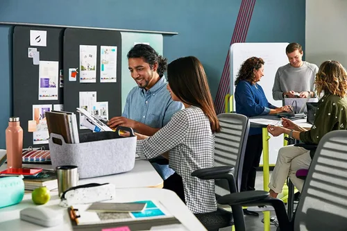 Vista 7 de Steelcase Series 1 Silla de Oficina de Trabajo, Canary