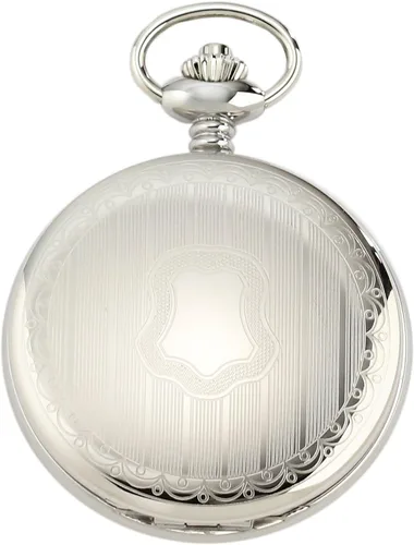 Vista 2 de Charles-Hubert, Paris 3919 Premium Collection Reloj de bolsillo mecánico de acero inoxidable, Mecánico
