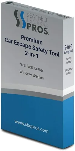 Vista 3 de Escape automático de emergencia, martillo de ventana y cortador de cinturón de seguridad, libérate a ti mismo y a tus seres queridos de un automóvil