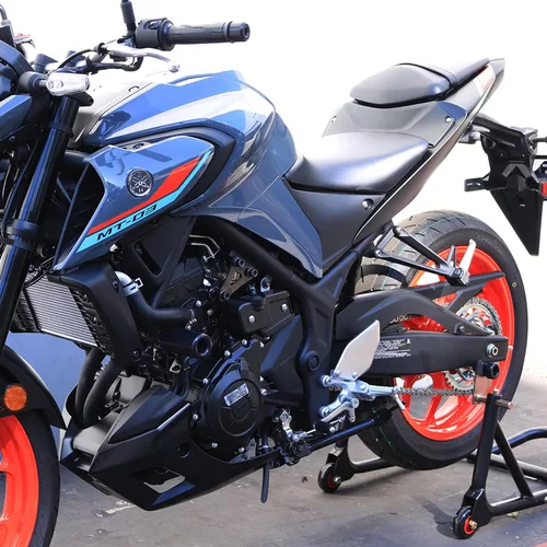 Vista 6 de DMP USA MADE Yam MT-03 MT 03 MT03 2016 2017 2018 2019 2020 2021 2022 2023 2024 2025 2026 sin cortar marco deslizante negro - 750-6149