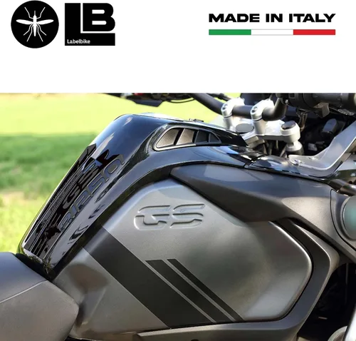 Vista 3 de labelbike - Adhesivo 3D Protector de depósito de motocicleta y decoración en resina compatible con BMW R 1250 GS Adventure Triple Black 2020-2022