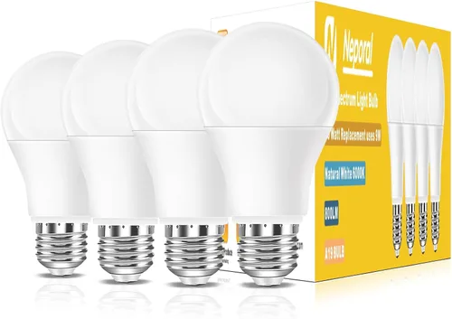 Vista 16 de Neporal - Foco de luz de espectro completo de 15 W, focos de luz solar natural sin UV de 2700 K, foco LED de 15 W equivalente a 100 W, CRI 90+, sin