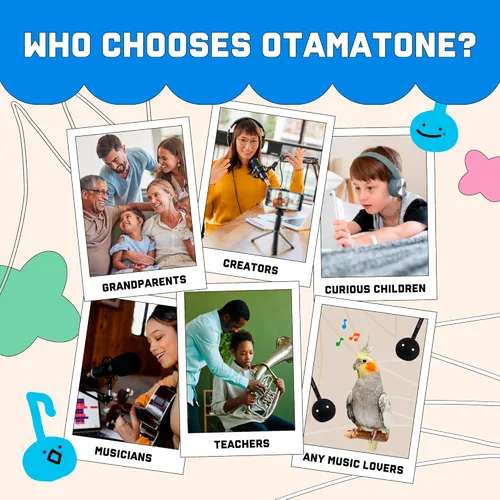 Vista 4 de Otamatone Maywa Denki Studio - Instrumento musical electrónico japonés, sintetizador de música portátil de Japón por Maywa Denki Studio, regalo