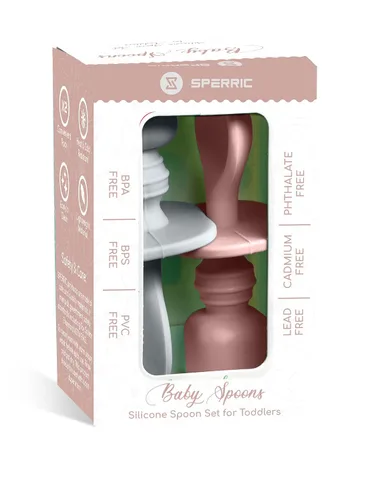 Vista 6 de Cucharas de silicona para bebé, paquete de 2 cucharas de alimentación para bebé, juego de cucharas de alimentación para bebés de primera etapa