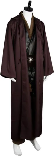 Vista 3 de Disfraz de túnica para hombre, disfraz de Halloween, cosplay, conjunto completo de bata