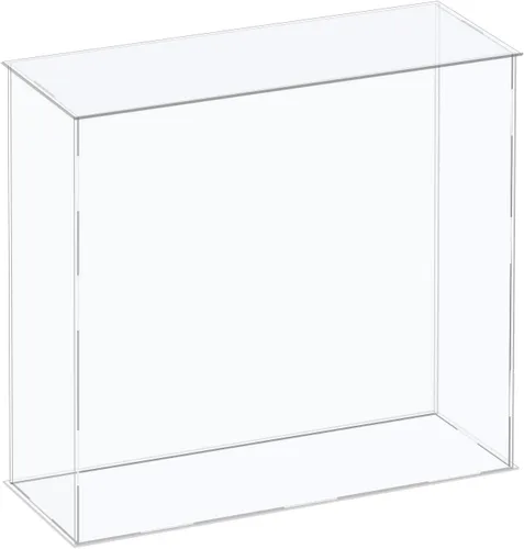 Vista 9 de MECCANIXITY Vitrina de acrílico Caja de plástico Caja de almacenamiento de cubo transparente Ensamble escaparate de 14.1 x 12.2 x 10.2 pulgadas