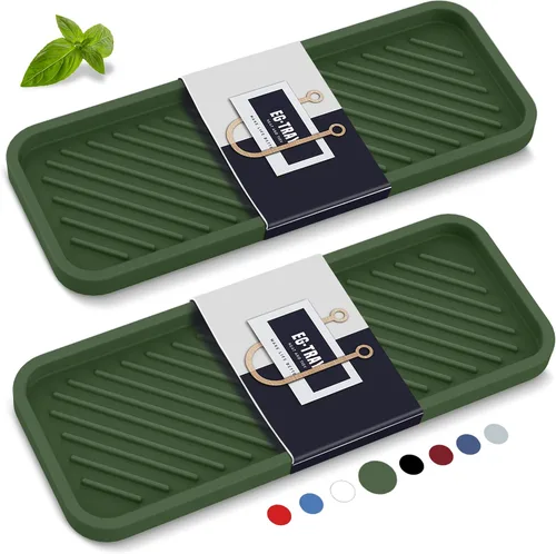 Vista 16 de EG-SIPRO Bandeja Organizadora de Fregadero de Cocina, Soporte para Esponja para Fregadero de Cocina Bandeja de Mostrador de Baño Portaesponjas