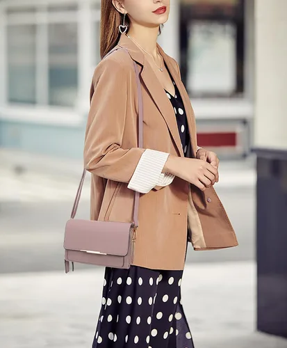Vista 2 de UTO Bolso bandolera pequeño para mujer, bolsa para teléfono celular, tarjetero con cartera con cartera de muñeca y bolsos