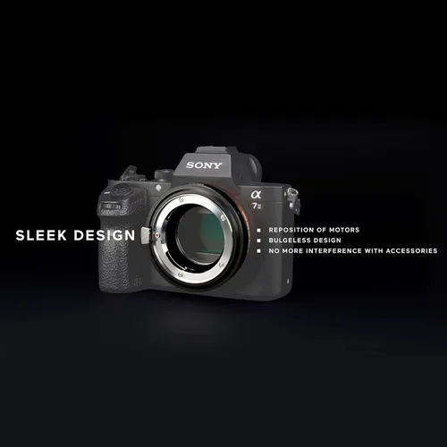 Vista 6 de TECHART LM-EA9 - Adaptador de lente de enfoque automático, motor de accionamiento integrado compatible con cámara Sony E-Mount A9 A9II A7IV A7C