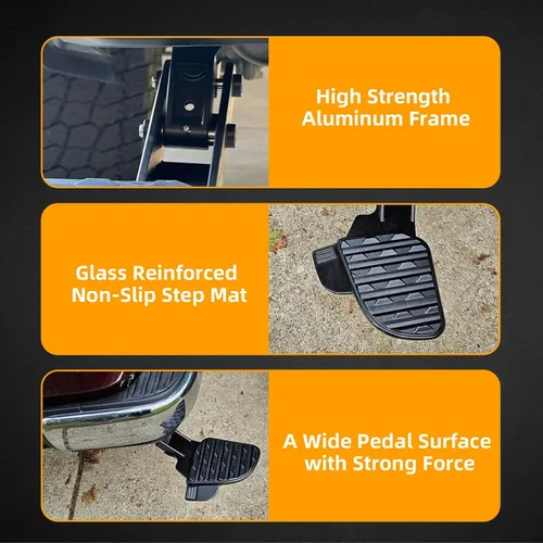 Vista 4 de Tundra - Escalón de cama trasera compatible con Toyota Tundra 2014, 2015, 2016, 2017, 2018, 2019, 2020, 2021