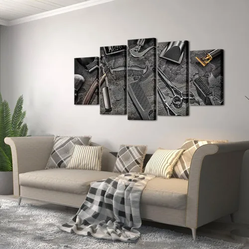 Vista 2 de Artmyharbor Barbería Imágenes Decoración de pared Salón Arte Barbería Accesorios