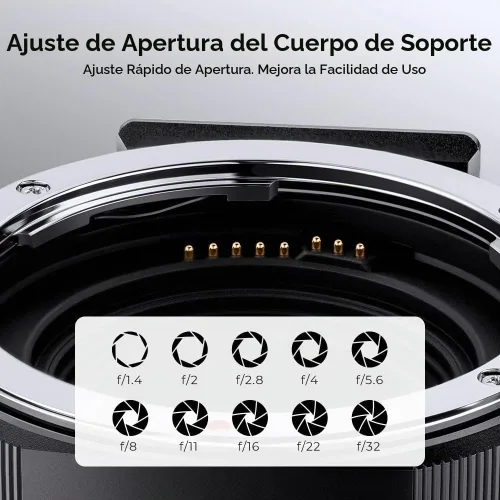 Vista 5 de Adaptador de lente electrónico EF/EF-S a EOS M, anillo adaptador de montaje de lente de enfoque automático K&F Concept compatible con lentes