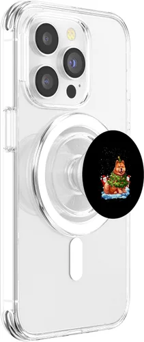 Vista 3 de Chow Chow Merry Christmas Tree Lights Dog X-Mas Dogs PopSockets MagSafe PopGrip for iPhone