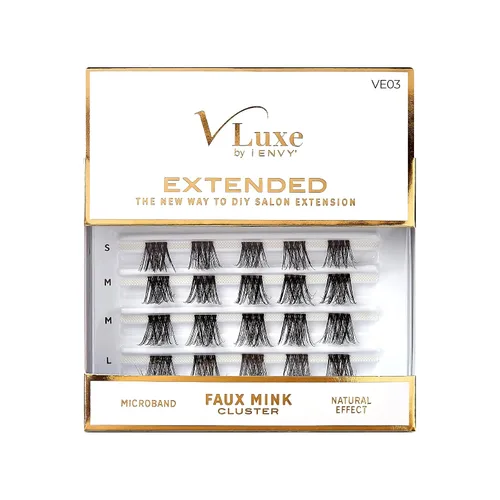 Vista 20 de VLuxe by iEnvy Extended Collection: Extensión de pestañas 3D extendida – Pluatherlight sintético reutilizable pestañas artificiales multipaquete