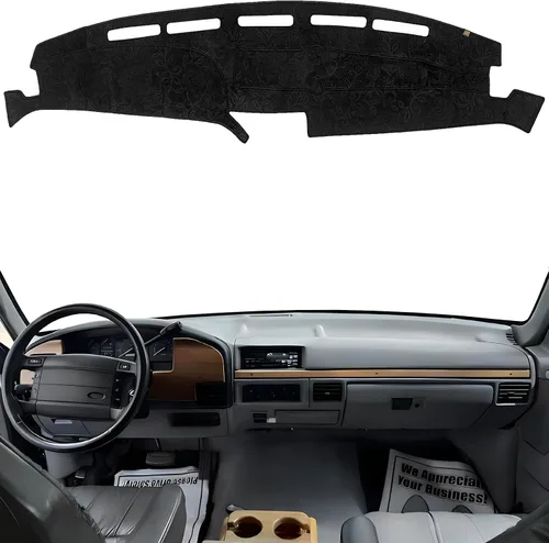 Vista 25 de Cubierta de Salpicadero Alfombrilla de Tablero Compatible con Ford F-150 2014-2009 (Sin Modelos HUD), Alfombrilla Antirreflejos para Salpicadero