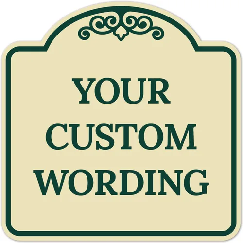 Vista 19 de Letrero decorativo personalizado, letrero de metal personalizado para negocios, entrada, hogar, Airbnb, placa de puerta de oficina, fondo negro, 8 x