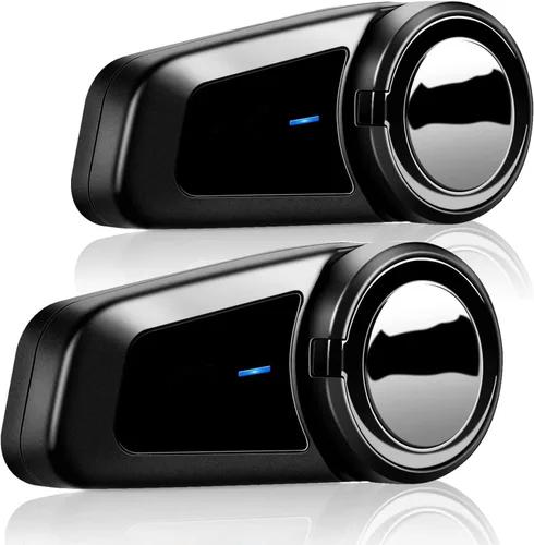 Vista 10 de QSPORTPEAK M2 - Intercomunicador de auriculares Bluetooth para casco de motocicleta, dúplex completo, inalámbrico para 6 conductores/alcance 3,280.8