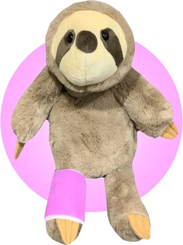 Vista 7 de Animal de peluche con yeso, regalo personalizado para niños con brazos o piernas rotos, regalo de brazo roto para niños y niñas, elige tu