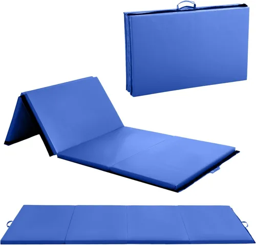Vista 19 de Gymnastics Mats Foldable Tumbling Mats Portable Gymnastics Exercise Mat Thick Gymnastics Tumbling Mats Pad Home Exercise Panel Mat With Carrying