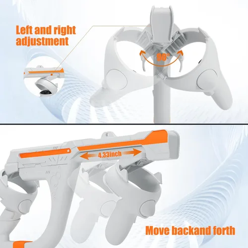 Vista 3 de Magnetic Stock for Oculus Quest 2 Controller Handle Accessories Improves Stability Better Gaming in FPS