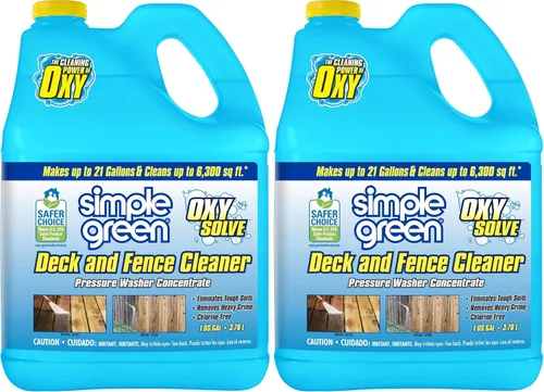 Vista 9 de Simple Green Oxy Solve Limpiador a presión para cubierta y cerca - concentrado 1 galón