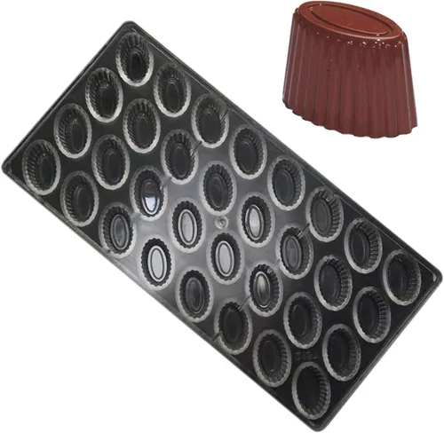 Vista 14 de Grainrain molde de chocolate de policarbonato, molde de barra de chocolate de policarbonato en forma de corazón, regalo para el día de San Valentín 1