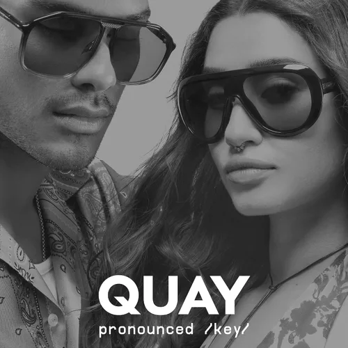Vista 7 de QUAY High Key Extra Large Aviator Sunglasses Negro/Desvanecer