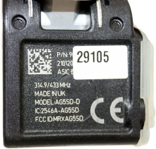 Vista 6 de Sensor TPMS - Hyundai/Kia 315MHz Abrazadera en OEM #s 52933-2F000, 52933-A5000