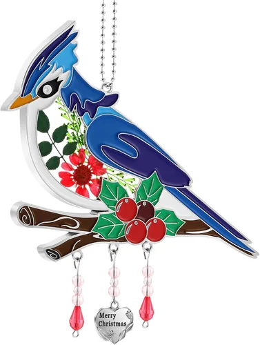 Vista 25 de KY&BOSAM Regalos para la abuela Colibrí de cristal para colgar en la Verde-te amo abuela