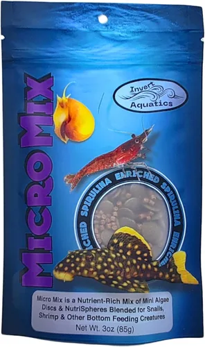 Vista 5 de Micro Mix - Dieta Mezclada Hundida para Caracoles, Camarones y Peces de Alimentación de Fondo (42.5g (1.5 oz))